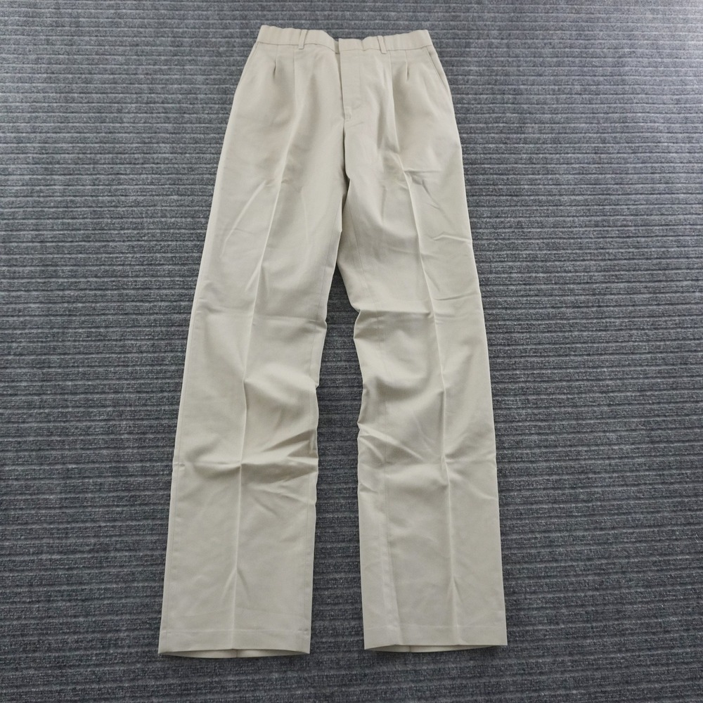 Vintage 80s Levis Action Slacks Dress Pants Mens 34x32 Beige Pleated Straight